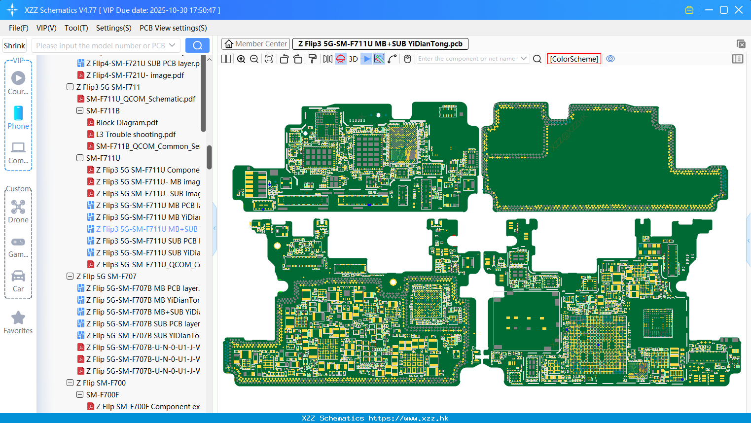 Samsung Z Flip3 5G-SM-F711U MB+SUB bitmap
